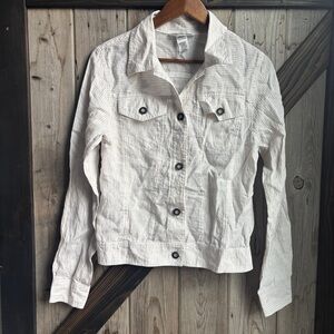 Hard Tail striped white button down size xs